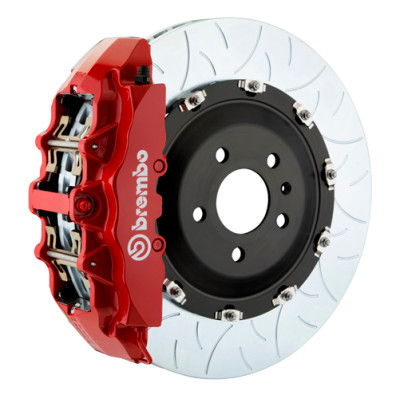 Brembo 20+ Model Y Front GT BBK 6 Piston Cast 380x34 2pc Rotor Slotted Type-3-Red - 1T3.9033A2 Photo - Primary