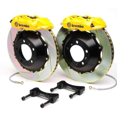 Brembo 05-06 GT Front GT BBK 6 Piston Cast 390x35 2pc Rotor Slotted Type-5- Fluo. Yellow - 1TC.9025A7 Photo - Primary