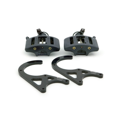 Brembo 90-05 NSX Rear GT BBK 1 Piston Cast 2pc 345mm Hand-Brake-Black - 2D0.8002A1 Photo - Primary