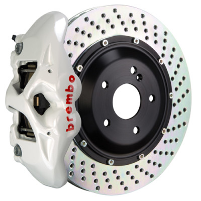 Brembo 15-18 M3 Excl CC Brakes Rr GT BBK 4Pis Cast 380x28 2pc Rotor Drilled-White - 2S1.9013A6 Photo - Primary