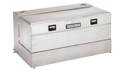 Tradesman Aluminum L-Shape Liquid Storage Tank Combo (56in. / 92 Gallon Capacity) - Brite - 3256 Photo - Primary