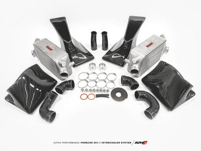 ALPHA Porsche 991.1 Intercooler Kit With Carbon Fiber Shrouds