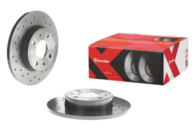 Brembo 11-17 BMW X3/15-18 X4 Front Premium Xtra Cross Drilled UV Coated Rotor - 09.B570.1X Photo - Primary