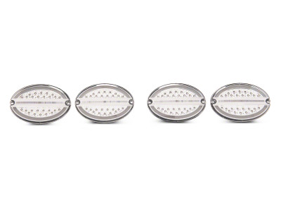 Raxiom 97-04 Chevrolet Corvette C5 Axial Series LED Tail Lights- Chrome Housing (Clear Lens) - CV4608 Photo - Primary