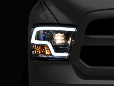 Raxiom 09-18 Dodge RAM 1500 Non-Projector LED Halo Headlights- Chrome Housing (Clear Lens) - R111517 Photo - Primary