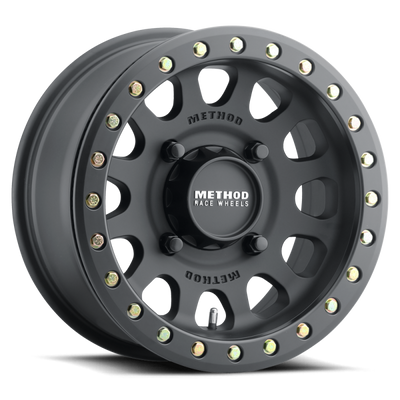 Method MR401 UTV Beadlock 15x6 / 5+1/49mm Offset / 5x4.5 / 72mm CB Matte Black Wheel - MR40156012551B Photo - Primary