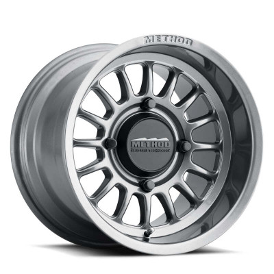 Method MR411 Bead Grip 15x7 / 5+2/38mm Offset / 5x4.5 / 72 CB Gloss Titanium Wheel - MR41157012852 Photo - Primary