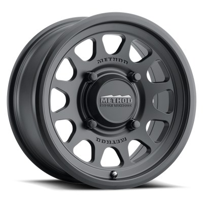 Method MR414 Bead Grip 15x7 / 5+2/38mm Offset / 5x4.5 / 76mm CB Matte Black Wheel - MR41457012552 Photo - Primary