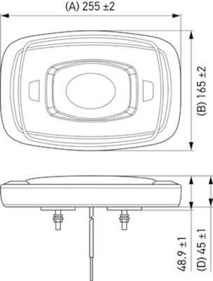 Hella L/Bar Mini 10In Led (Mv Fxd Amber) - 014566111 Photo - Primary