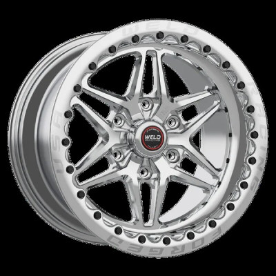 Weld S81 17x10 / 6x5.5 BP / 6.2in. BS (-18mm Offset) Polished Wheel 3.54 ID (Low Pad) - SBL - 81LP7100E62G Photo - Primary