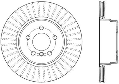 StopTech 07-18 BMW X5 / 08-19 BMW X6 Sportstop Cryo Drilled & Slotted Rotor - Rear Left - 127.34095CL Photo - Primary