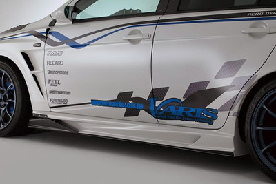 Varis '14 Reloaded Side Skirt Ver. 2 + Air Shroud Set for 2007-16 Mitsubishi Evo X [CZ9A]