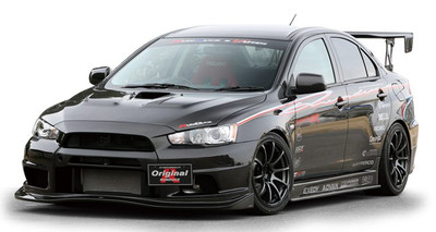 VARIS CARBON LIP GUARD SET FOR VARIS X ORIGINAL RUNDUCE FRONT BUMPER FOR 2007-16 MITSUBISHI EVO X [CZ4A] VOMI-002
