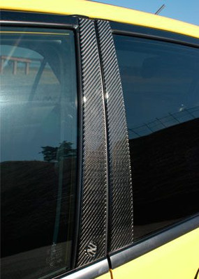 VARIS CARBON PILLAR GARNISH 4 PIECES (L/R SET) FOR 2005-07 MITSUBISHI EVO VII/VIII/IX [CT9A/CT9W] VAMI-037