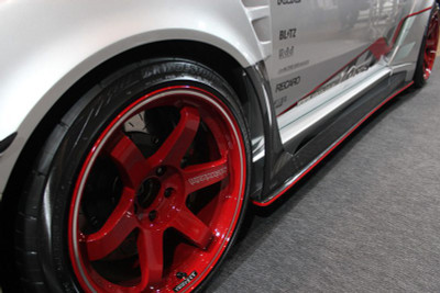 VARIS CARBON WIDEBODY SIDE AIR PANEL FOR 2007-14 SUBARU WRX STI [GVB] VASU-121