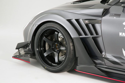 VARIS KAMIKAZE-R WIDE BODY PARTS F/FENDER VER.2 + EXTENSION COVER FOR 2009-16 NISSAN GT-R [R35] VANI-209