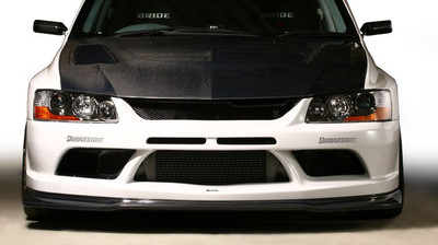 VARIS VER. 2 FRONT BUMPER WITH CARBON UNDERLIP FOR 2005-07 MITSUBISHI EVO IX [CT9A] VAMI-090