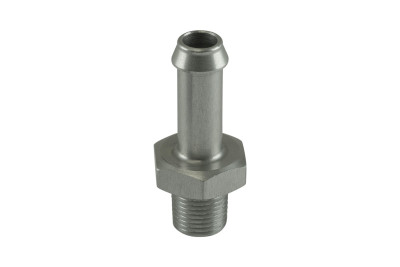 Turbosmart 8mm / 5/16in Hose End to 1/8 NPT Male Straight - Clear - TS-NH-0308-CL Photo - Primary
