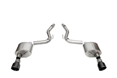 Corsa 2024 Ford Mustang GT Sport Axle-Back Dual Rear Exit with 4.5in Black PVD Pro-Series Tips - 21252BLK Photo - Primary