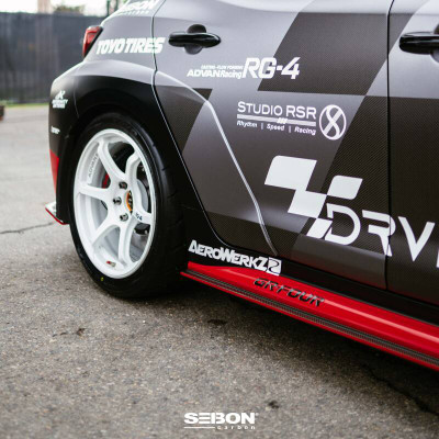 Seibon 2023+ Toyota GR Corolla MB-Style Carbon Fiber Side Skirts - SS23TYGRCOR-MB User 1