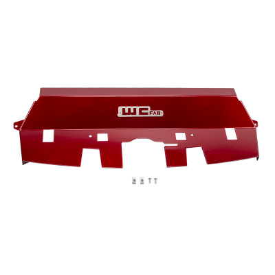 Wehrli 10-12 Cummins Fabricated Aluminum Radiator Cover - WCFab Red - WCF100539-RED User 1