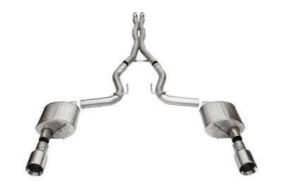 Corsa 2024 Ford Mustang GT Xtreme CatBack Exhaust Sys 3.0in Dual Rear Exit w/4.5in Straight Cut Tips - 21251 Photo - Primary