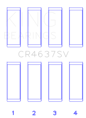 King Audi BYT/CDNC/CCZD/CPSA (Size 0.50) Connecting Rod Bearing Set - CR4637SV0.5 Photo - Primary