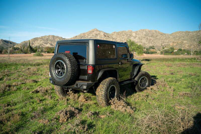DV8 Offroad 07-18 Jeep Warngler JK Mid-Width Rear Bumper - RBJK-12 Photo - Primary