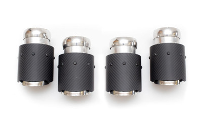 Fabspeed Porsche E3 Cayenne S 2.9L Turbo Deluxe Quad Style Tips