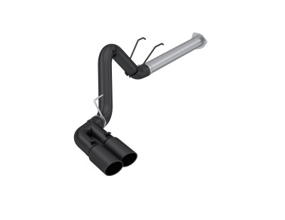 MBRP 17-24 Ford F250/350/450 6.4 L Filter Back Single Side Dual Exit Exhaust System BLK. - S6290BLK Photo - Primary