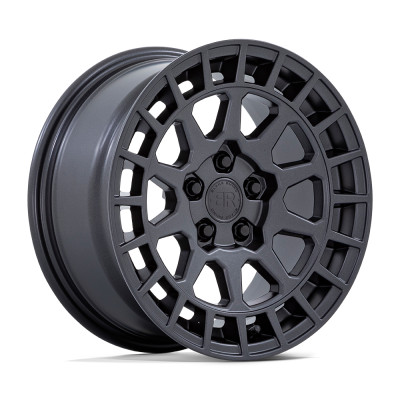 BLACK RHINO BOXER 16X7 5X114 +15 76 FLAT BLACK