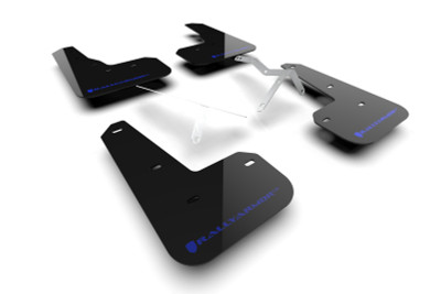 Rally Armor 23-24 Acura Integra Type S Black Mud Flap w/ Blue Logo - MF129-UR-BLK-BL Photo - Primary