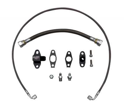 Wehrli LB7/LLY/LBZ/LMM/LML Duramax S400 Single Turbo Oil Line Kit - WCF100397 User 1