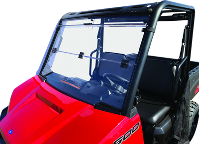 QuadBoss 17-21 Polaris Ranger 500 Windbreak Folding Windshield - 375783 Photo - Primary