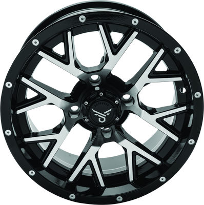 QuadBoss Barbwire 14X7 - 5+2 - 4/110 - Black Machined - 608572 Photo - Primary