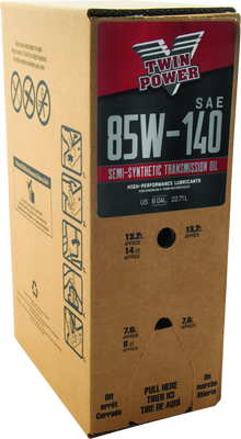 Twin Power 85W140 Semi-Synthetic Transmission Lube 6 Gallon Bag In Box - 539029 Photo - Primary