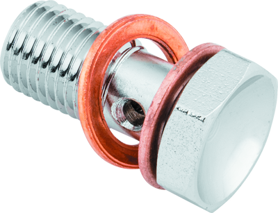 Twin Power Chrome Brake Fitting 3/8 Inch Banjo Bolt - 035957 Photo - Primary