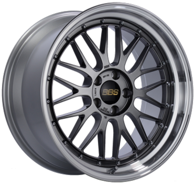 BBS LM 20x10 5x114.3 ET38 Diamond Black Center Diamond Cut Lip Wheel - 82mm PFS/Clip Required - BBSLM186DBPK Photo - Primary