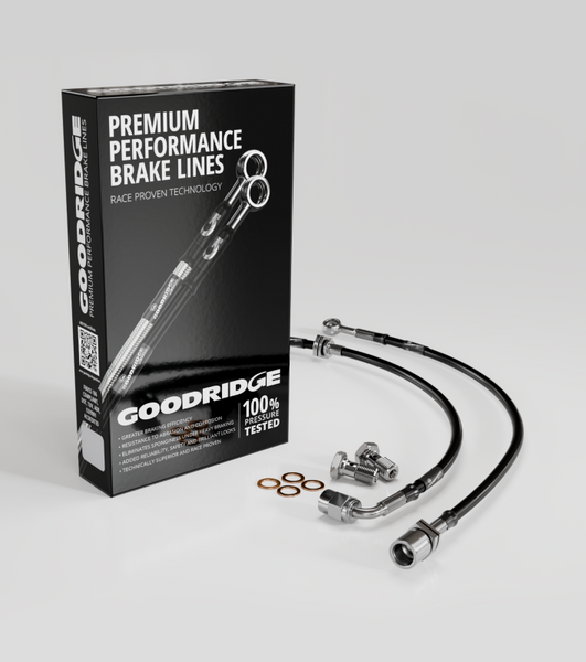 Goodridge 07-15 Toyota Yaris Stainless Steel Front Brake Lines - 21116F