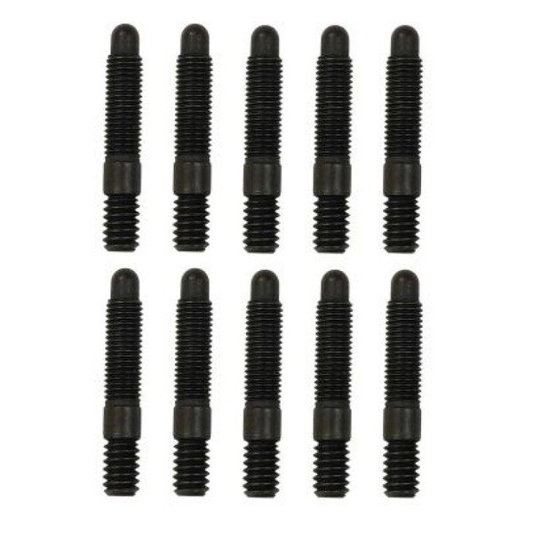 Moroso Bullet Nose Black OX Studs - 1/4-20 X 1/4-28 X 1.5 Long (10 Pack) - 38830