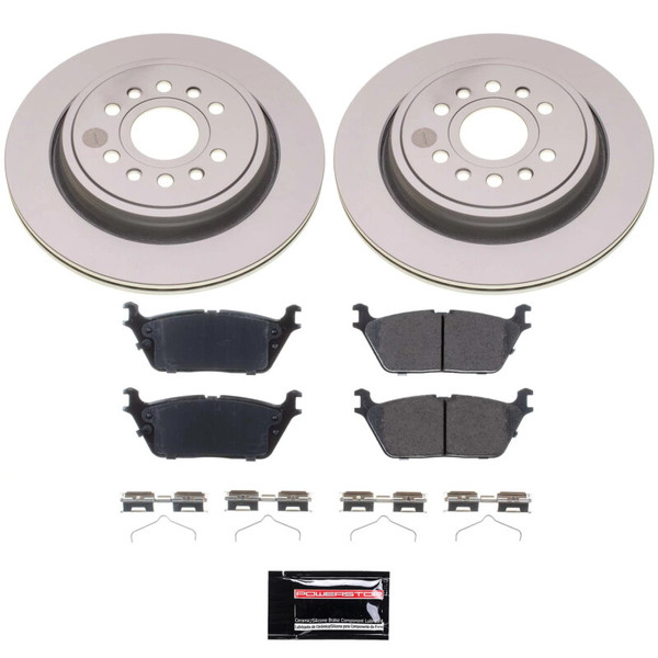 Power Stop 22-23 Jeep Grand Wagoneer Rear Z17 Coated Brake Kit - CRK8873