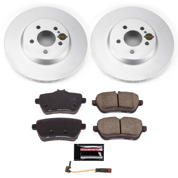 Power Stop 18-20 Mercedes-Benz S450 Rear Z23 Coated Brake Kit - CRK9151