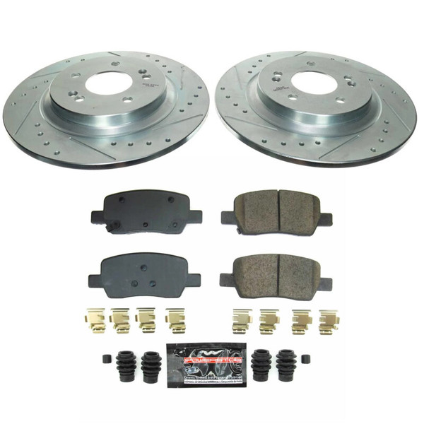 Power Stop 21-23 Hyundai Santa Fe Rear Z23 Evolution Brake Kit - K8715