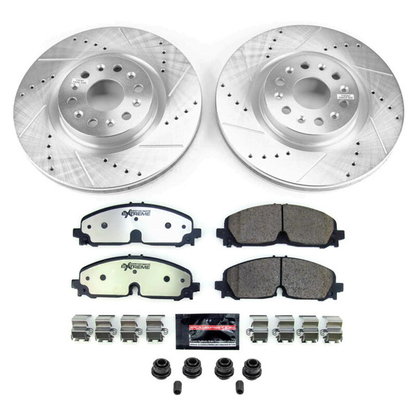 Power Stop 21-22 Cadillac XT5 Front Z36 Truck & Tow Brake Kit - K8743-36