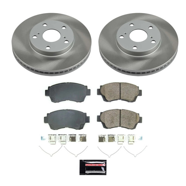 Power Stop 00-01 Toyota Camry Front Semi-Coated Rotor Kit - SC1054