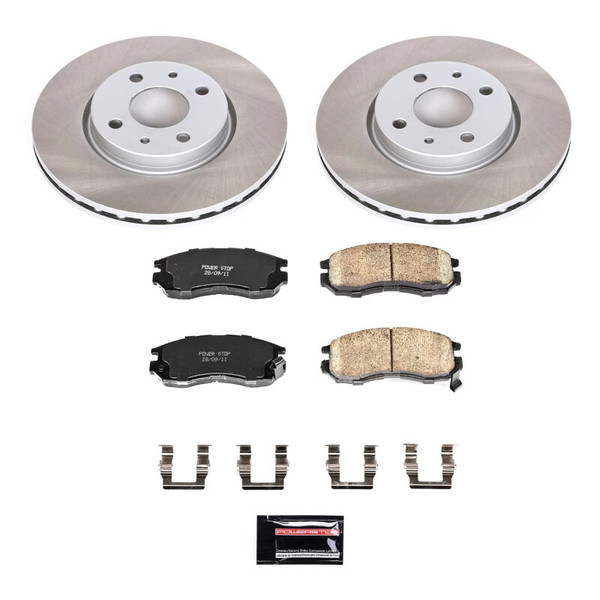 Power Stop 93-95 Eagle Summit Front Semi-Coated Rotor Kit - SC1090