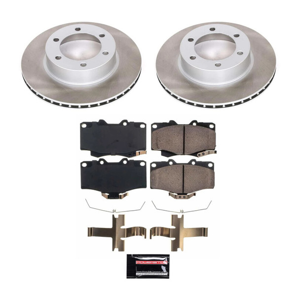 Power Stop 2004 Toyota Tacoma Front Semi-Coated Rotor Kit - SC1236