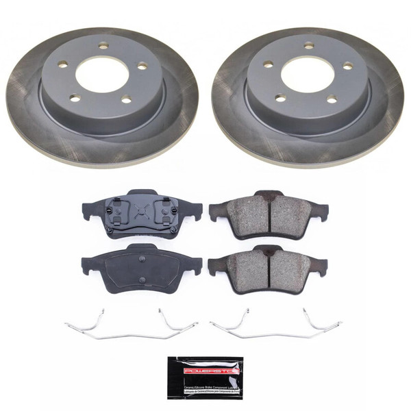 Power Stop 04-05 Mazda 3 Rear Semi-Coated Rotor Kit - SC124