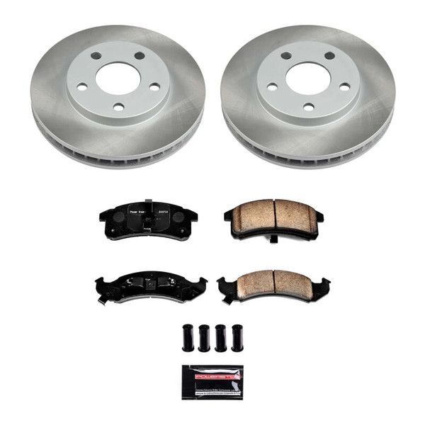 Power Stop 94-96 Pontiac Trans Sport Front Semi-Coated Rotor Kit - SC1534