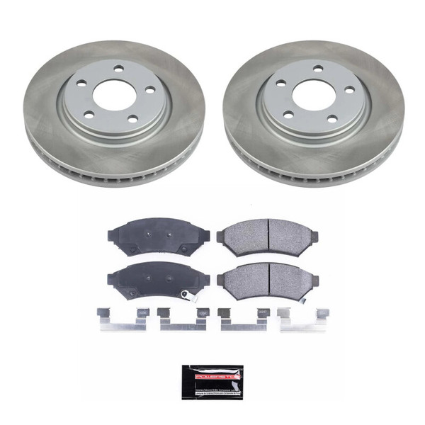 Power Stop 2005 Saturn Relay Front Semi-Coated Rotor Kit - SC1588